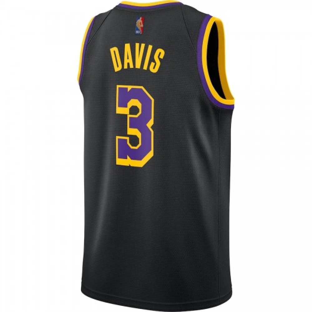 Men's Los Angeles Lakers Anthony Davis #3 Black 2020/21 Swingman Player Jersey – Earned Edition-Pro Kit Vault | Brand New 26/27 Sports Jerseys
